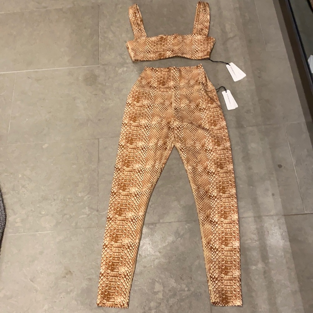 WeWoreWhat Snakeskin set NWT